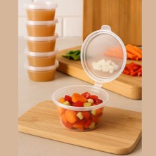 Teknocan Saklama Kabı Sos 50 Adet 120 ml – 4 Oz Kemik Suyu, Ilik Suyu, Anne Sütü, Sos ve Püre Dondurucu Uyumlu Buzluk Kabı, Sızdırmaz Kapaklı (Bpa Içermez - Kaliteli)