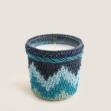 Teknocan Coastal Tığ Işi Kokulu Mum 12X13 cm Mavi