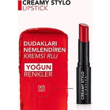 Teknocan Yarı Parlak Stick Ruj Creamy Stylo Lipstick 005 Scarlet