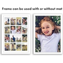 Teknocan 18X16 Kolaj Resim Çerçevesi - (16) 4x6 Resim Çerçevesi Açıklıkları Veya Bir 18X16 Fotoğraf Çerçevesi Olarak Kullanın - Ahşap Tasarlanmış, Cilalı Pleksiglas, Duvar Için Asma Donanımı