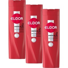 Teknocan Elidor Saç Bakım Şampuanı Brezilya Keratin Terapisi 400 ml (3 Paketi)