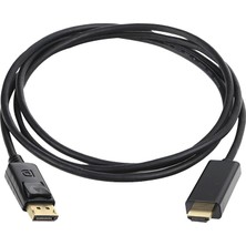 kzy mobilyal Powermaster HDMI Kablo 1.8 m Display Port Bağlantı Tipi Siyah Renk Uzun Ömürlü