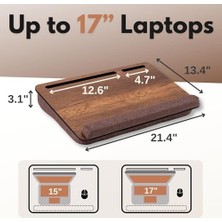 Teknocan -LS023 Minderli Laptop Sehpası (Ceviz)