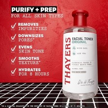 Teknocan Thayers Alkolsüz, Aloe Formüllü Nemlendirici Orijinal Cadı Hazel Yüz Toneri, Vegan, Dermatolog Test Edildi ve Önerildi, 12 Oz
