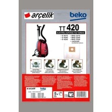 Teknocan 6-Pk 4240 Bez P049 ile Uyumlu Tt 420 Süpürge Toz Torbası Bez 30 Adet
