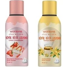 Teknocan Watsons Çilekli Vücut Köpüğü ve Vanilyalı Vücut Köpüğü