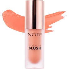Teknocan Cosmetics Blush Nemlendirici Etkili Likit Allık - 10 Peach (Işıltılı)
