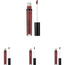 Teknocan Cosmetics Lipstick 22 Etheral Taupe Kalıcı Likit Ruj, Kahverengi (4 Paketi)