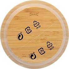 Teknocan Contaıner_lıd, 3'lü Set, Bambu, 14 Cm, 100 °c'ye Dayanır