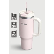Teknocan 2 Moods -In Tumbler Sızdırmaz Çelik Termos 900 ml Petal Pink ST-241