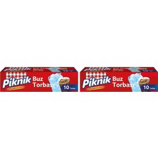 Teknocan Piknik Gıda Ambalaj Buz Torbası 10'lu 1400 2li Paket