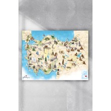 Teknocan (PSTER9128) Türkiye Haritası Eğitim Posteri 3 60X90 cm