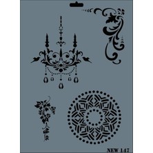 Vintessy Rich New Seri N-147 Stencil 35X25 cm