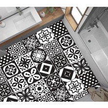Teknocan Yer Kaplama Zemin Kaplama Folyosu 65X130 cm Siyah Beyaz