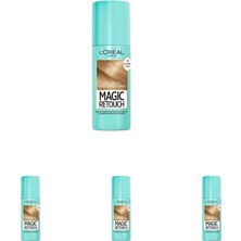 Teknocan Retouch Beyaz Saçlar Için Kapatıcı Sarı Saç Spreyi 75 ml (4 Paketi)