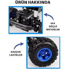 Teknocan Giffy / 1:16 Ölçek 4x4 Uzaktan Kumandalı Rock Crawler Off Road Aracı 4 Çeker Şarjlı 20 Dk Kullanım Kırmızı ve Mavi Oyuncak Off Road Araba (Mavi)