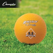 Teknocan Sports Ağır Hizmet Gergedan Oyun Alanı Topu 8.5 "d - Iki Katlı, Naylon Yara, Sadece Sarı