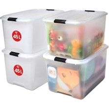 Teknocan Ohyama Tb-45 Kutu Seti, 45L, Şeffaf
