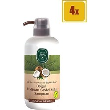 Teknocan Doğal Hindistan Cevizi Sütlü Şampuan 600 ml x 4 Adet
