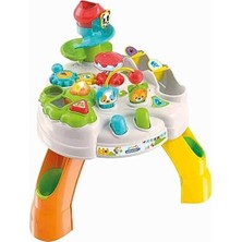 Cekar Store Clementoni - Aktivite Masası Oyuncak, 58 x 44 x 12.5 Cm, Interaktif Ses ve Işıklar, Masa ve Top Oyunu
