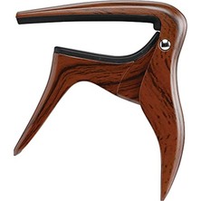 Cekar Store Gitar Capo, Akustik Gitarlar ve Elektro Gitarlar Için. Tek Elle Kullanım, Ahşap Etkisi.