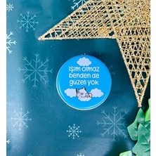Teknocan Işim Olmaz Benden De Güzeli Yok Tasarımlı Kokulu Teneke Mum (Beyaz)