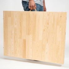 Teknocan Katlanır Kamp, Piknik ve Bahçe Masası 75X200 cm - Ham Naturel Renk