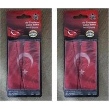 Cekar Store Magic Dose Asma Ayna Süsü Koku Türk Bayrağı (2 Paketi)