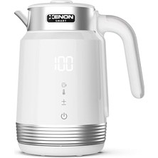 Cekar Store Xenon Smart Akıllı Kettle Paslanmaz Çelik Çift Katmanlı Mobil Uygulama Kontrollü Dijital Dokunmatik Otomatik Kapanma Hızlı Kaynatma Kolay Temizlik Kaçak Akım Korumalı Su Isıtıcı 1.7 Lt (Beyaz) X7102