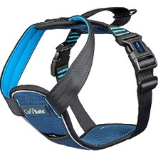 Cekar Store Company Of Animals  Çarpışma Testli Köpek Harness Göğüs Tasması, Medium Mavi