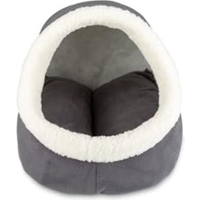Cekar Store Gri Alaska Kedi Yuvası Yıkanabilir, Gri, 40 x 40