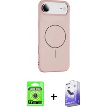 Pileli Store Pilelistore™ iPhone 17 Air Kılıf Yankı Form Serisi - Siyah Bilvis 5in1 5d Magic Hayalet Cam Ekran Koruyucu + Raze Metal Kamera Lens - Gd
