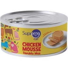 Cekar Store Tavuklu Konserve Kedi Maması, Yumuşak Dokusuyla Diş ve Çene Dostu, 85 gr 24'lü Yaşlı Kediler Için Ideal