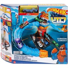 Cekar Store Hot Wheels Wreck & Ride Gorilla Düşman Yaratıklar Oyun Seti, 1 Adet Hot Wheels Araba, Diğer Setlerle Birleştirilebilir, Benzin Istasyonu Temalı Set, 4-8 Yaş Arası Çocuklar Için Hediye, HDR30