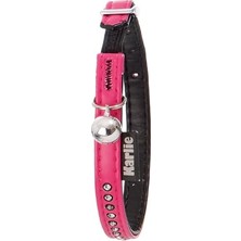 Cekar Store Deri Kedi Boyun Tasma, 30 Cm, Pembe