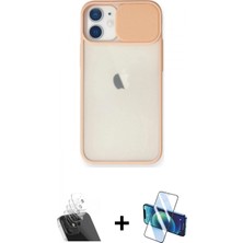 Pileli Store Pilelistore™ iPhone 11 Kılıf Vadi Çizgi - Siyah 3D Antistatik Seramik Nano Ekran Koruyucu + Kamera Lens Koruma Cam - Sf