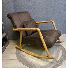 Vivense Minito Sallanan Sandalye, Kahve, Naturel Ahşap