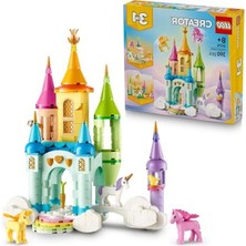 Cekar Store LEGO Creator 3'ü 1 Arada Tek Boynuzlu At Kalesi 31175, 8+ Yaş, 390 Parça, Çok Renkli, Yaratıcı Bloklar, Eğitici Oyun Seti