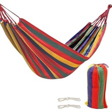 Cekar Store Tek Kişilik 240X80CM Çantalı Kanvas Hamak Çantalı