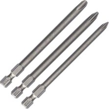 Cekar Store Bosch Pro 3 Parça.-Set Ekstra Sert Tornavida Ucu Phillips Vidalar-(Uzunluk: 89 Mm)