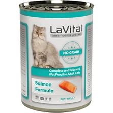 Cekar Store Somonlu Ezme Konserve Yetişkin Kedi Maması 400 gr