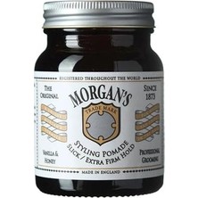 Cekar Store Morgan's Pomade Vanilla & Honey Extra Firm Hold - Extra Sert Tutucu Parlaklık Veren Pomad (Whıte Label) 100 gr