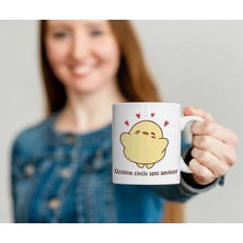 Hepta Collection Üzülme Civciv Seni Seviyor Baskılı Kupa Bardak Mug