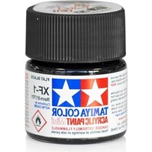 Cekar Store Xf-1 Flat Black Mat Akrilik Boya (10 Ml)