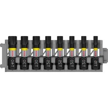 Cekar Store Bosch Professional Accessories 8 Parçalı Tornavida Ucu Seti Torx (Impact Control, T Bit - Uzunluk 25 Mm, Pick And Click, Darbeli Matkap Aksesuarı)