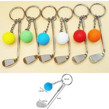 Hereveoyuncak Gerçekçi Golf Tasarımlı Şık Anahtarlık Kolye Çanta Süsü Golf Keyychain