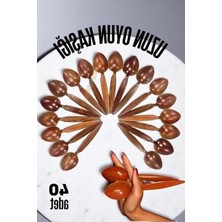 Cekar Store Uzun Oyun Kaşığı Halk Oyunu Kaşığı - Kına Kaşığı Uzun Saplı Zeybek Oyun Kaşığı 40 Adet, 721656