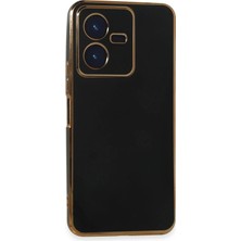 Durukar®  Vivo Y22 2022 Kılıf Volet Silikon - Siyah