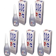Cekar Store Smartizi 5 Adet S02 Japon Yapıştırıcı (20 Gr) - Hızlı Kuruyan Çok Amaçlı Süper Güçlü Yapıştırıcı Seti