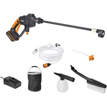 Cekar Store WG620E.2 20VOLT 2.0AH. Li-Ion 24 Bar Basınçlı Yıkama Tabancası + 4 Parça Yıkama Seti